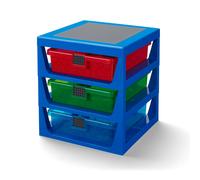LEGO Cajonera transparente en bastidor azul LEGO