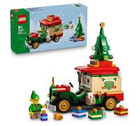 LEGO Camión de Reparto de Papá Noel de Juguete - Maqueta Colorida para Exponer con Árbol de Navidad, Regalos y Adornos Navideños Niños y Niñas de 8+ Años 40746