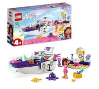 LEGO Casa de Muñecas de Gabby Barco y SPA de Gabby y Siregata, Barco de Juguete para Construir y Salón de Belleza, Minifiguras y Accesorios de la Serie Gabby's Dollhouse para Niñas y Niños de 4+ Años