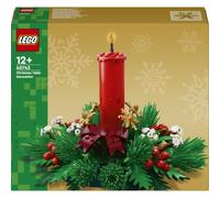 LEGO Centro de Mesa Navideño 40743 | Juguetes para niñas de 12+ años, decoración de navidad con vela roja y acebo artificial, regalo de cumpleaños, 433 piezas