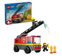 LEGO City Brandweerauto, voertuigbouwset voor kinderen vanaf 4 jaar, inclusief 2
