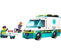 LEGO City Emergency Ambulance Toy with 2 Minifigures - Educational Learning Toys