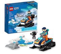 LEGO City Arctic Explorer 60376 - Juego de juguetes de construcción para motos de nieve con minifiguras y 2 figuras de sello para juego de rol imaginativo, idea de regalo divertida para niños de 5