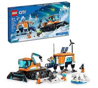 LEGO City Arctic Explorer Truck and Mobile Lab 60378 - Juego de juguetes de construcción de exploración urbana para mayores de 6 años, incluye un vehículo de orugas, laboratorio, meteorito, 4