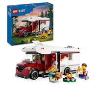 LEGO City Autocaravana Aventurera de Vacaciones, Furgoneta de Juguete y 3 Minifiguras (Mamá, Papá y Bebé), Juego de Viaje con Guitarra y Accesorios, Regalo para Niños y Niñas de 6 Añoso Más 60454