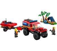 LEGO City: Camión de bomberos 4x4 con bote de rescate - LEGO