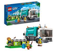 LEGO City Camión de Reciclaje, Juguete de Aprendizaje, Vehículo de Basura con 3 Contenedores, Mini Figuras, Idea de Regalo para Niños y Niñas de 5 Años o Más 60386