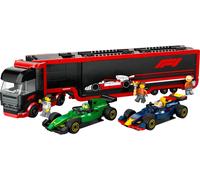 LEGO City F1 truck met RB20 en AMR24 F1 auto's Speelgoed voor 8 jaar en Ouder, B