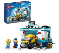 LEGO City Car Wash 60362 Building Toy Set, Fun Gift Idea for Kids Ages 6+, Features Spinnable Washer Brushes and Includes an Automobile and 2 Minifigures