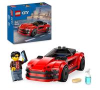 LEGO City Deportivo Rojo Coche de Juguete con Minifigura, Juguetes Montessori con Vehículo Superdeportivo Coleccionable, Regalo de Cumpleaños para Niños y Niñas de 5 Años o Más 60448