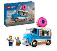 LEGO City Donut Truck Toy with 2 Minifigures - Creative Building Toys for 5+ Yea