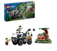 LEGO City Exploradores de la Jungla: Camión Todoterreno de Juguete de Construcción, Regalo para Niños y Niñas de 6 Años o Más, 3 Minifiguras y Figura de Tigre para el Juego Creativo 60426