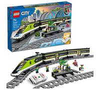 LEGO City Express - Juego de tren de pasajeros 60337, juguete con control remoto, regalos para niños, niños y niñas con faros de trabajo, 2 entrenadores y 24 piezas de pista