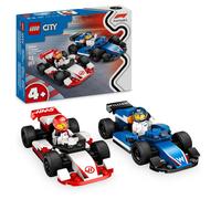 LEGO City F1 Williams Racing en Haas F1 racewagens Auto Speelgoed met 2 Formule