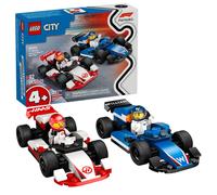 LEGO City F1 Williams Racing & Haas F1 Race Car Toys - Cart Build Toy For Kids Boys and Girls de ms de 4 aos - F1 Toy preescolar para fanticos - I