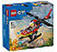 LEGO City Helicóptero de Rescate de Bomberos de Juguete, Set de Construcción con Minifigura de Piloto, Regalo para Niños y Niñas de 5 Años o Más, Juego Imaginativo 60411