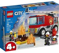 Kit de construcci n LEGO City Fire Ladder Truck 60280; divertido juguete de bombero