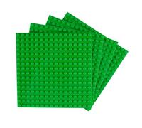 Lego® City Friends Basic Classic - 4 placas de construcción verdes de 16 x 16 cm para creaciones creativas de la ciudad y casas únicas de Lego®