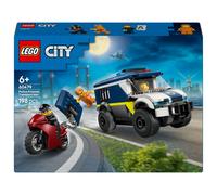LEGO City Furgoneta de Transporte Penitenciario de Policía de Juguete - Maqueta de Camión con Moto, 3 Minifiguras y Puerta de Celda Extraíble - Regalo de Cumpleaños para Niños de 6+ Años 60479