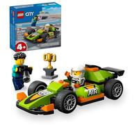Lego City Green Race Car Toy, vehículo de Carreras de Estilo clásico, Regalo de Juguete pequeño para niños, Kit de construcción para niños y niñas a Partir de 4 años, Minifiguras de fotógrafo y