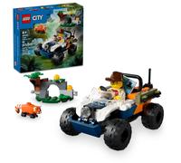 LEGO City Jungle Explorer ATV Red Panda Mission Car Juguete Divertido de verano para ni os de 6 a os en adelante Minifigura de Jungle Explorer y