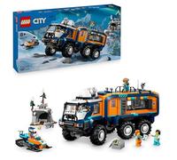 LEGO City Laboratorio Científico Móvil de los Exploradores Árticos - Camión de Juguete con Suspensión - Moto de Nieve, 5 Minifiguras y 3 Figuras de Lobos Blancos - Regalo Pra Niños de 8+ Años 60471