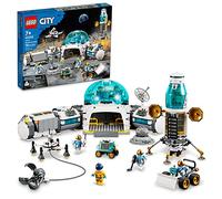LEGO City Lunar Research Base - Juguete del espacio exterior para niños que aman el espacio 60350, aterrizador lunar, Rover y Moon Buggy inspirado en la NASA con 6 minifiguras de astronauta, a partir