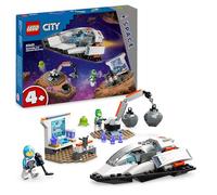 LEGO City Nave Espacial y Descubrimiento del Asteroide, Vehículo de Juguete, Regalo para Niños y Niñas de 4 Años o Más, Juego de Simulación, 2 Minifiguras de Astronautas y Figura de Alien 60429