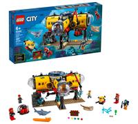LEGO City Ocean Exploration Base Playset 60265 con submarino, dron, buzo, piloto, cient fico y 2 minifiguras de buzo, adem s de figuras de raya y