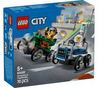 LEGO City - Pack de Coches de Carreras: Avión vs. Cama de Hospital - 60459