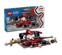 LEGO CITY 60443 - PITSTOP E MECCANICI CON MONOPOSTO FERRARI F1