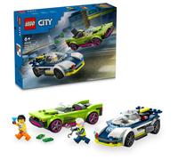 LEGO® City: Persecución en coche de policía y automóvil potente 60415
