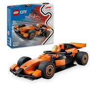 LEGO City Piloto de F1 con Coche McLaren 60442 | Juguetes para niños de 6+ años, mini vehículo de Fórmula 1 y minifigura, juegos de carreras, regalo de cumpleaños, 86 piezas