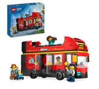 LEGO City Red Double-Decker Sightseeing Bus Toy, Red Vehicle for 7 Plus Year Old