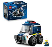 LEGO City Rides - Police Truck Toy - Emergency Vehicles Building Set w/a Police Officer Junior Minifigure - Party Bag Fillers - Small Collectible Gift for 5+ Year Old Boys - 60481