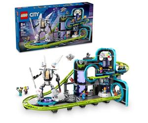 Lego City Robot World - Juego de construcción de montaña Rusa - Juguete de ingeniería para niños con Traje mecánico para niños y niñas, a Partir de 8 años, Ideas de Regalo para cumpleaños - 60421