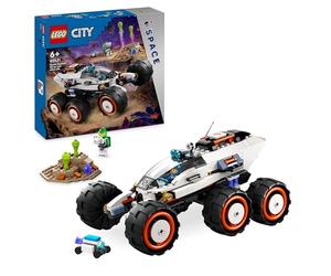 LEGO City Róver Explorador Espacial y Vida Extraterrestre, Vehículo del Espacio de Juguete, Regalo de Cumpleaños para Niños y Niñas de 6 Años o Más con 2 Minifiguras, Figuras Robot y Alien 60431