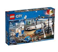 LEGO City Space - Ensamblaje y Transporte del Cohete, Juguete de Nave Espacial de Construcción Inspirado en la NASA con Vehículos y Astronautas para Niños y Niñas a Partir de 7 Años (60229)