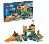 LEGO City Street Skate Park Building Toy Toy incluye un scooter de bicicleta BMX de skate y patines en lnea ms 4 minifiguras para jugar a los fant