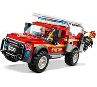 LEGO City Town - Camión de Intervención de la Jefa de Bomberos Vehículo de Juguete de construcción para Recrear Aventuras, incluye Minifiguras de los Bomberos, Novedad 2019 (60231)