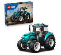LEGO City Tractor de Juguete - Maqueta de Vehículo Agrícola y de Granja con Mifigura de Agricultor - Regalo de Cumpleaños para Niños de 6+ Años y Aficionados a la Ingeniería - 60498