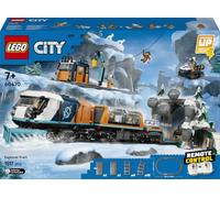 LEGO City Tren Expreso Polar Ártico de los Exploradores 60470 | Juguete para niños de 7+ años, ferrocarril teledirigido, quitanieves, vías y minifiguras, regalo de cumpleaños, 1517 piezas