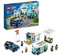 LEGO City Turbo Wheels - Gasolinera, Set de Construcción de Juguete a Partir de 5 Años, con Varios Vehículos de Juguete y Minifiguras (60257) , color/modelo surtido