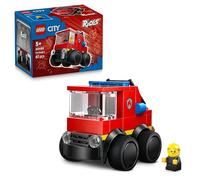 LEGO City Vehículos: Camión de Bomberos de Juguete - Kit de Construcción con Minifigura de Bombero - Relleno para Piñatas de Cumpleaños Infantiles - Regalo para Niños de 5+ Años - 60482