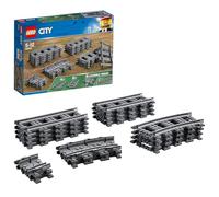 LEGO City Vías 60205 | Juguetes para niños de 5+ años, vías férreas complementarias para construcciones, regalo de cumpleaños, 20 piezas