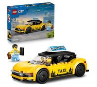 LEGO City Yellow Taxi Cab Toy - EV Car Model Kit w/ 2 Minifigu (Importación USA)