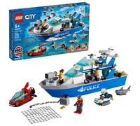 LEGO CIUDAD POLICA PAGROL BARCO 60277 Kit de construccin; Cool Police Toy for Kids New 2021 (276 piezas)