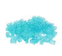 Lego® Classic 1 x 2 piedras transparentes azul claro - 100 unidades - perfectas para ideas creativas de construcción