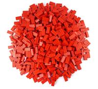 LEGO Classic - 100 Piedras con Separador de Piedras (2 x 4), Color Rojo