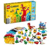 LEGO Classic 11020 Construire Ensemble, Boite de Briques pour Creer un Chateau, Train, etc
